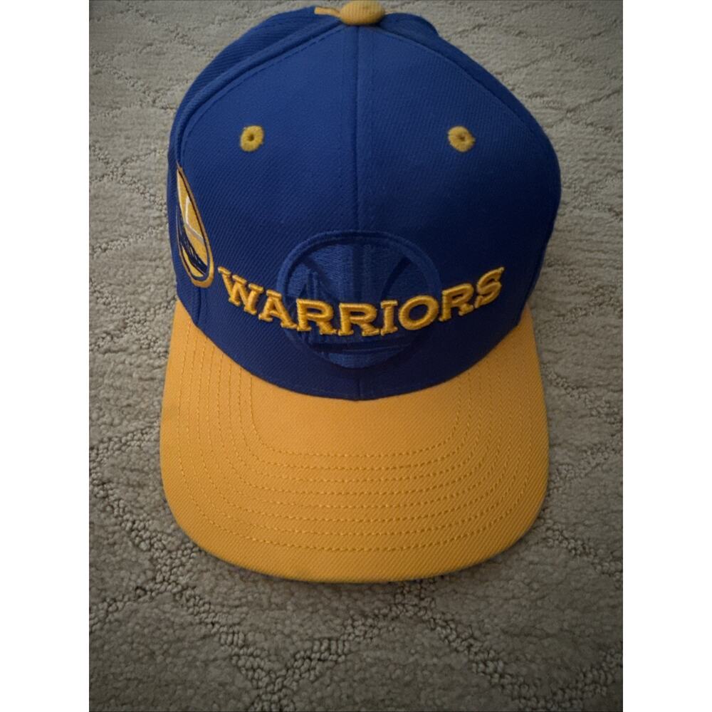 Adidas Golden State Warriors NBA Snapback Hat Blue Yellow Two Tone OSFA
